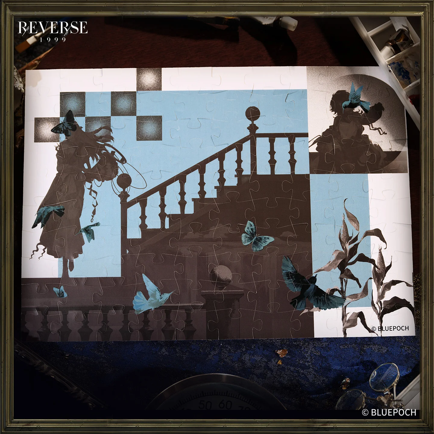 Reverse: 1999 "The Turquoise Serpent Club" Lenticular Puzzle - Image 2