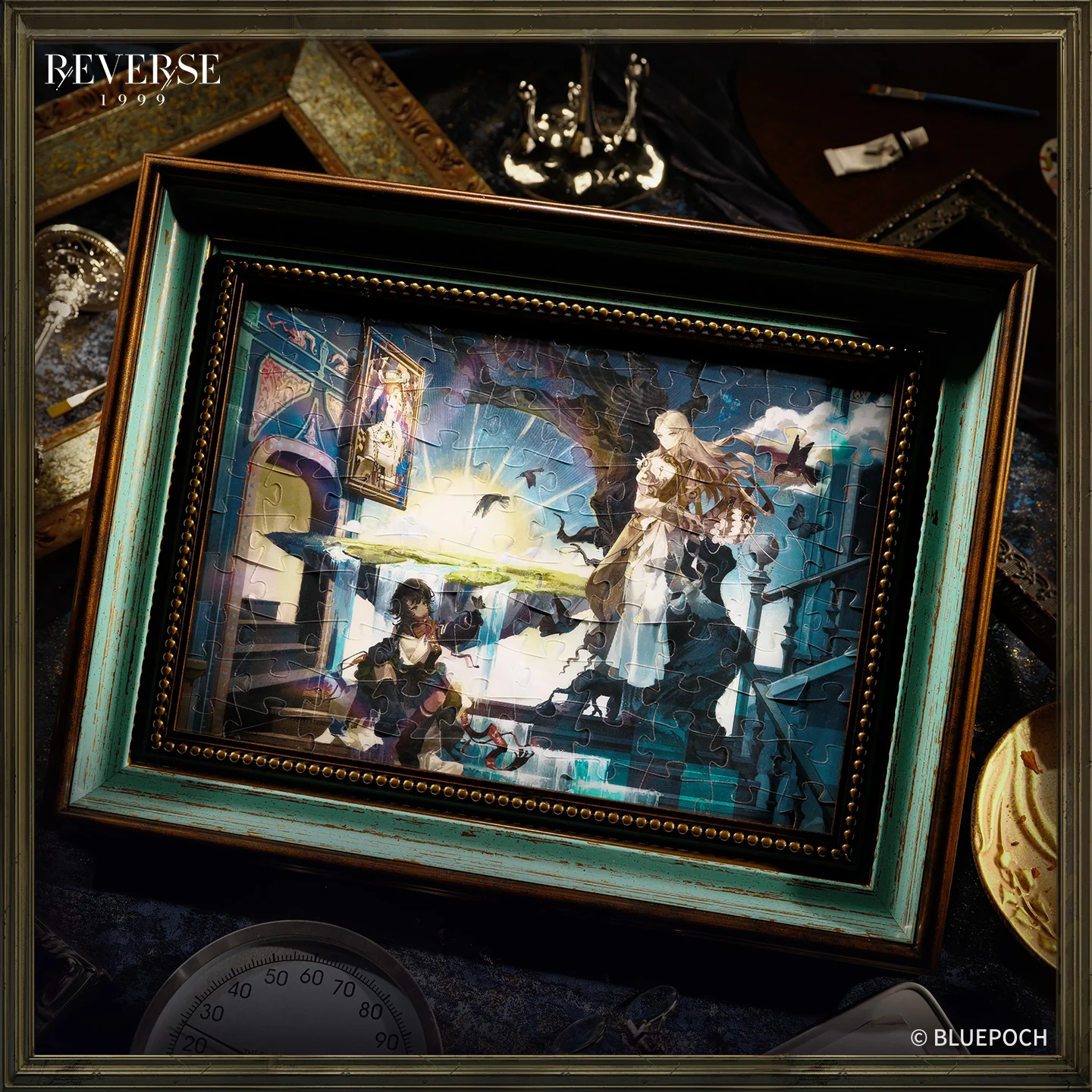 Reverse: 1999 "The Turquoise Serpent Club" Lenticular Puzzle - Image 3