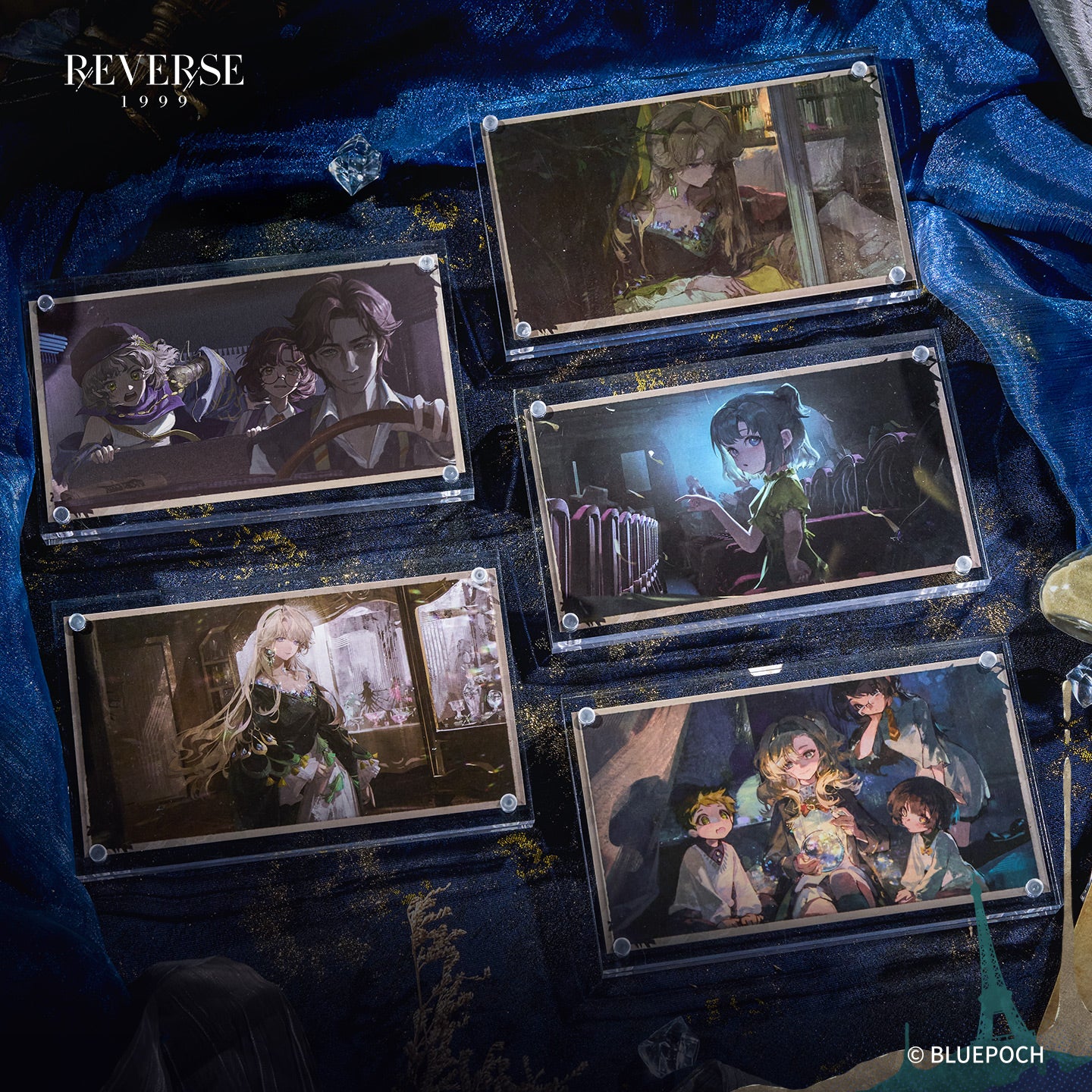 Reverse: 1999 "A Flowing Feast" Illustration Postcard Packs - Image 3